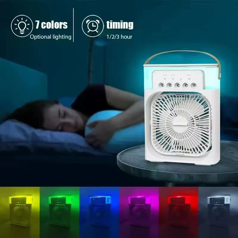 Ventilador - Humidificador con pulverizador portátil