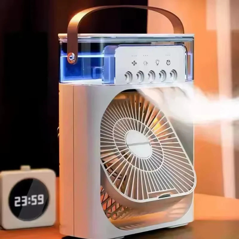 Ventilador - Humidificador con pulverizador portátil